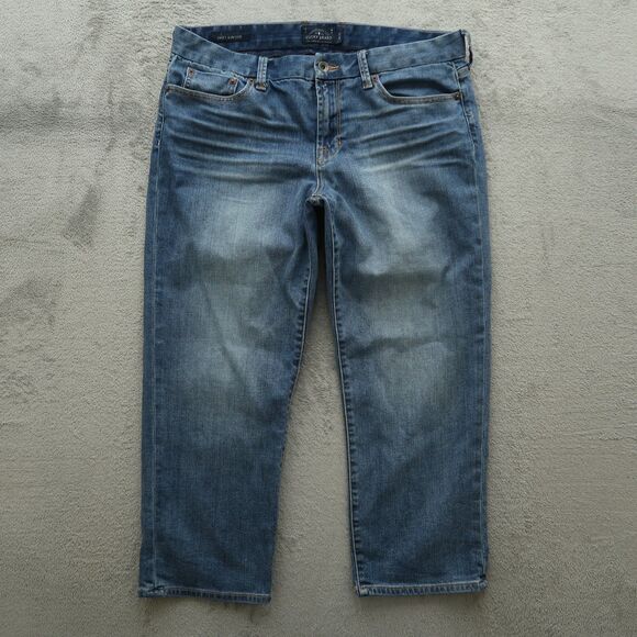 Lucky Brand Jeans Women's Size 14/32 Blue Mid-Rise Sweet Crop Denim 24.5" Inseam - Picture 13 of 16